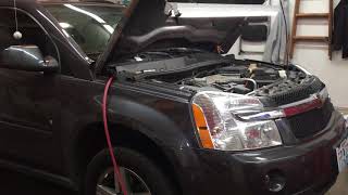 2008 Chevy Equinox 3.4L. Water pump replacement. Belt removal.