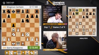 ♛♛♛ Garry Kasparov vs Magnus Carlsen ║Champions Showdown ║ Fischer Random Chess (960)