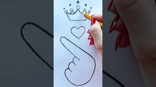 korean tumblr heart  drawing BTS drawing Easy/BTS drawing like share and subscribe