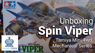 Unboxing of Spin Viper Tamiya Mini 4wd Mechanical Series