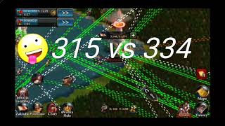 King of Avalon - 315 vs 334 kvk