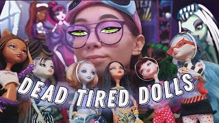 ОБЗОР КОЛЛЕКЦИИ КУКОЛ // DEAD TIRED MONSTER HIGH