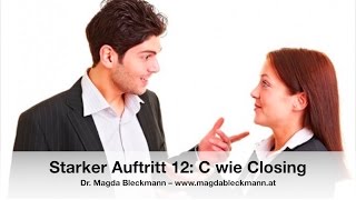 C wie Closing – Smalltalk ABC | Starker Auftritt 12