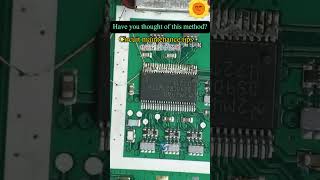 Have you learned this method of PCB repairing #pcb #smt #repair