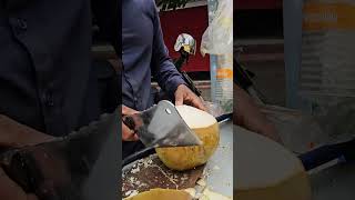 Fresh and sweet coconut cutting skills. #satisfying #coconut #shorts #short