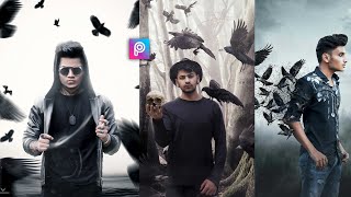 PicsArt Flying Crow Concept Photo Editing Tutorial in picsart Step by Step in Hindi - Taukeer Editz