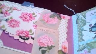 Nikki's third craft video - an envelope album using Tilda Garden Party paper