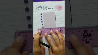 use of sticky note -4|how to use sticky note asthetically🌸|notes decoration✨|#shorts #betacraft #art