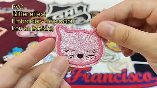 Custom Heat pressed Embroidered Logo Embroidery Patches for Garment