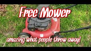 Free Mower *curbside find*