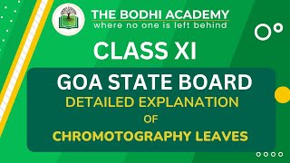 GOA BOARD || CLASS 11 || BIOLOGY ||  CHROMATOGRAPHY LEAVES ||