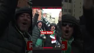 Real Betis fans ahead of Europa match against Manchester United