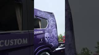 Scania super V8 truck exterior scania super truck interior❤#R730#beautiful heavy trailer#beautiful ❤