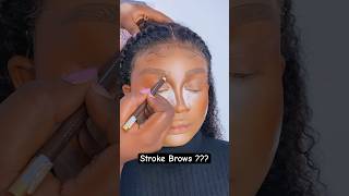 How to Create the perfect Stroke Brows #Brows #pencil #eyebrow s row