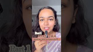 Mini Q&A | SkinCare | Ayurveda👩🏻‍⚕️✨| #shorts #youtubeshorts #skincare #ayurveda