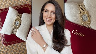 CARTIER WATCH REVIEW | details, is it worth it ? Cartier shopping vlog | Pia #luxury