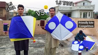 kite Flying Competition with Friends | 1.5 tawy ki game 😯 | full seen on pindi