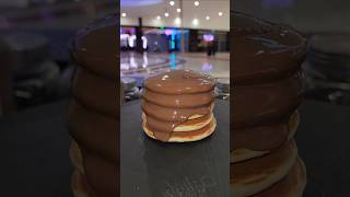 Nutella chocolate pancake design #shortvideo #pancake #nutella #chocolate #shorts