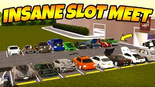 OUTDOOR ROBLOX SLOT CAR MEET! (CRAZY CUSTOM CARS)