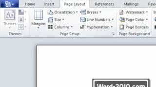 Microsoft Word 2010 - Quick Access Toolbar