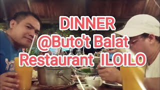 Eating dinner w/ my cousin&my sister in-law @Buto't Balat Restaurant Iloilo@crisjulsfamilychannel