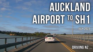 Driving New Zealand: Auckland - airport to State Highway 1 4K