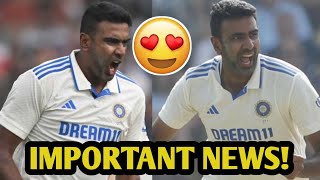 IMPORTANT NEWS for Ashwin & India😍🔥 IND vs ENG 3rd Test Cricket News Facts