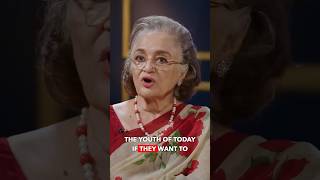 Asha Parekh's perfect advice to the youth of the country. #shorts