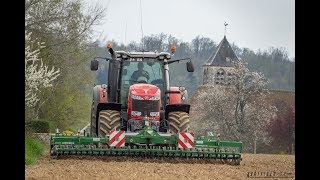 Massey Ferguson 8730 + Franquet / Préparation de sol /Fendt 820/ Agrividéo 77