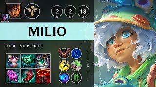 Milio Support vs Nautilus - EUW Grandmaster Patch 14.22