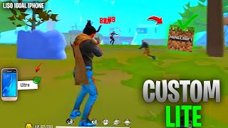 [NOVA ATUALIZAÇÃO] CUSTOM LITE FREE FIRE COM 4 MB GRÁFICO DE MINECRAFT DA NOVA ATUALIZAÇÃO