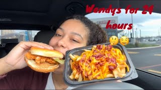 Only Eating WENDYS FOR 24 HOURS