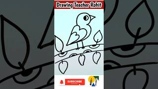 Bird Drawing Easy Bird,easy drawing of Bird,beautiful drawing of Bird,Easy Drawing Bird