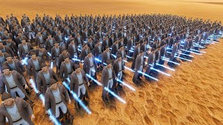 JEDI ARMY VS 1 000 000X SPARTANS - Ultimate Epic Battle Simulator UEBS 2