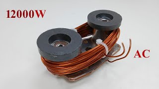 12KW electric generator transformer 220v most powerful free energy with copper wire and magnet