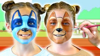 Bluey and Bingo Face Paint | Bluey Characters | Funtastic TV