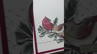 Handmade Cardinal Card #handmadecards #diy #smithscraftycreations