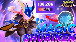 MAKE GRENINJA DESTROY ENEMIES WITH THIS BROKEN MAGIC SHURIKEN META BUILD!!! | Pokémon Unite