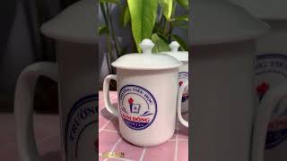 Ly Sứ Trụ Trắng Bo Đế Cao Cấp Cups.vn