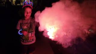 Little Gavin Baby Watches Fireworks In The Backyard! (Recorded 7/3/2022)