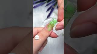 #nails #short Use plants 🌿 to make creative nails, have you thought of it?#nail