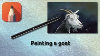 How to paint a goat with Autodesk Sketchbook