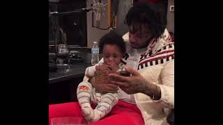 #21Savage babysitting in the studio #shorts