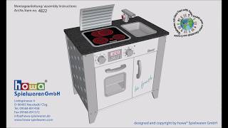 howa ® Montageanleitung Spielküche Art. Nr. 4822  Assembly Instructions play kitchen.No. 4822