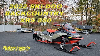 2022 SKI-DOO BACKCOUNTRY XRS 850 walk around, features and accessories!