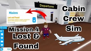 Lost & Found Mission In Cabin Crew Simulator (Roblox)