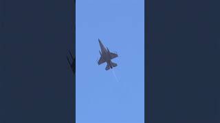 #NDP2023 rehearsal combined F-16 bomb-burst and F-15SG fly-by #TheRSAF #singapore #planespotting