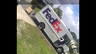 How fed ex carries packages to your door.