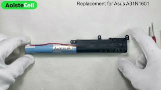 Replacement battery for Asus A31N1601 10.8V 2600mAh 3 cells