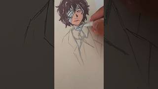 sexy Dazai #dazaiedits #art #fanart #paintmarker #lgbtart #bungoustraydogs #dazaiosamu #drawing